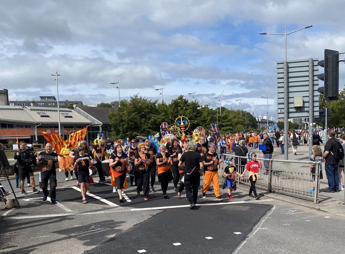 Butetown Carnival Parade today.
