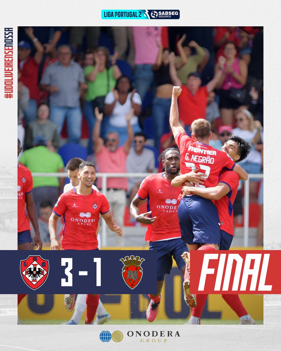 oliveirense_sad's tweet photo. #UDOFCP ⏱ UD Oliveirense soma e segue na liderança da tabela da Liga Sabseg! 🔥
UD Oliveirense 3-1 FC Penafiel
#UDOliveirenseNossa #NossaUnião #NossaPaixão https://t.co/C5jlwJuksz