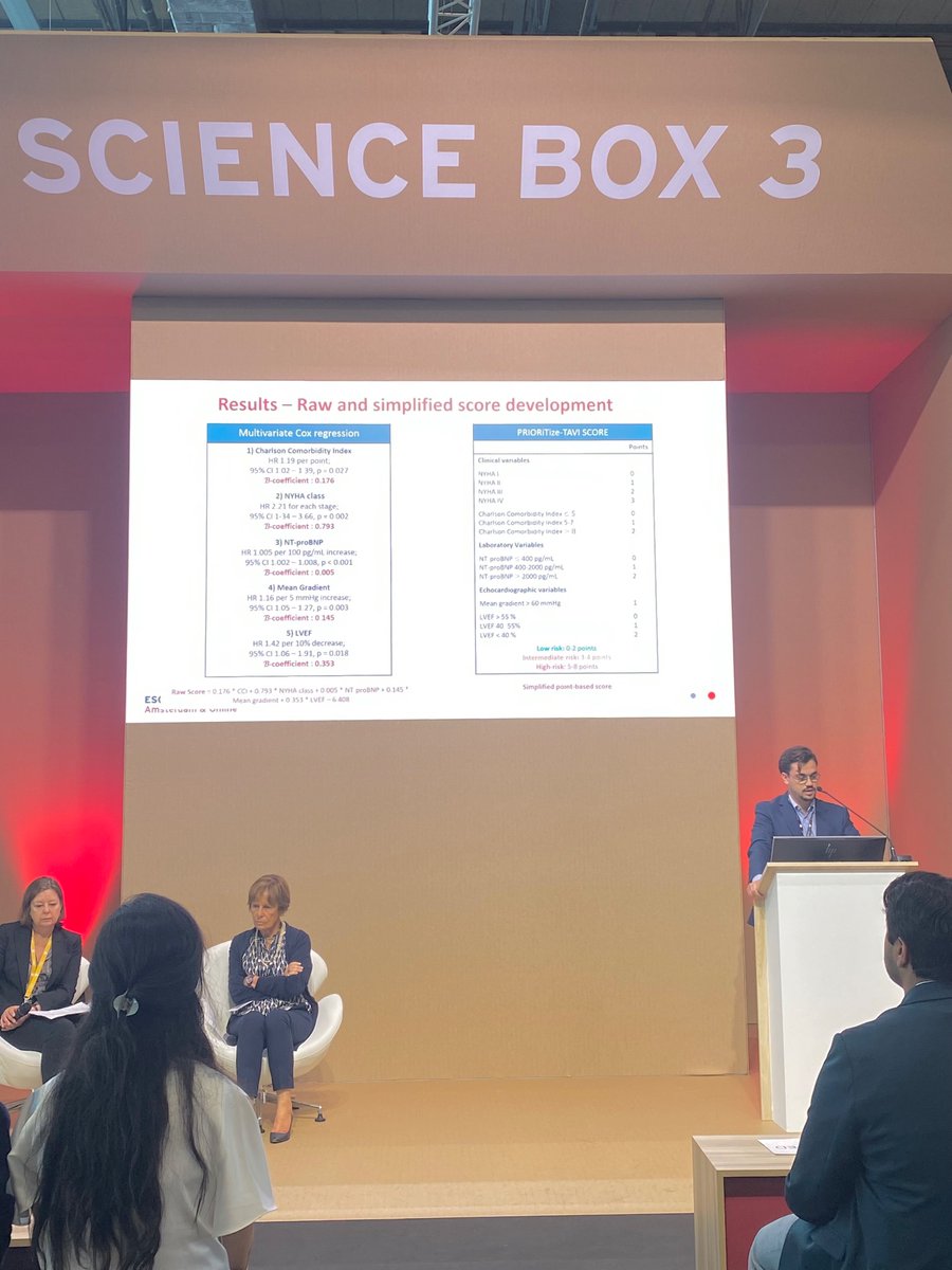 ARita_FPereira's tweet photo. #ESCCongress day 3
Interesting presentations on TAVI!
Congratulations to Franscisco Albuquerque and his team for the development of PRIORiTize-TAVI score: a novel clinical tool Predicting moRtalIty Or uRgent TAVI on waiting list
#ESCAbstract
@escardio
@Francis83333047 https://t.co/eGYdvjBDdl