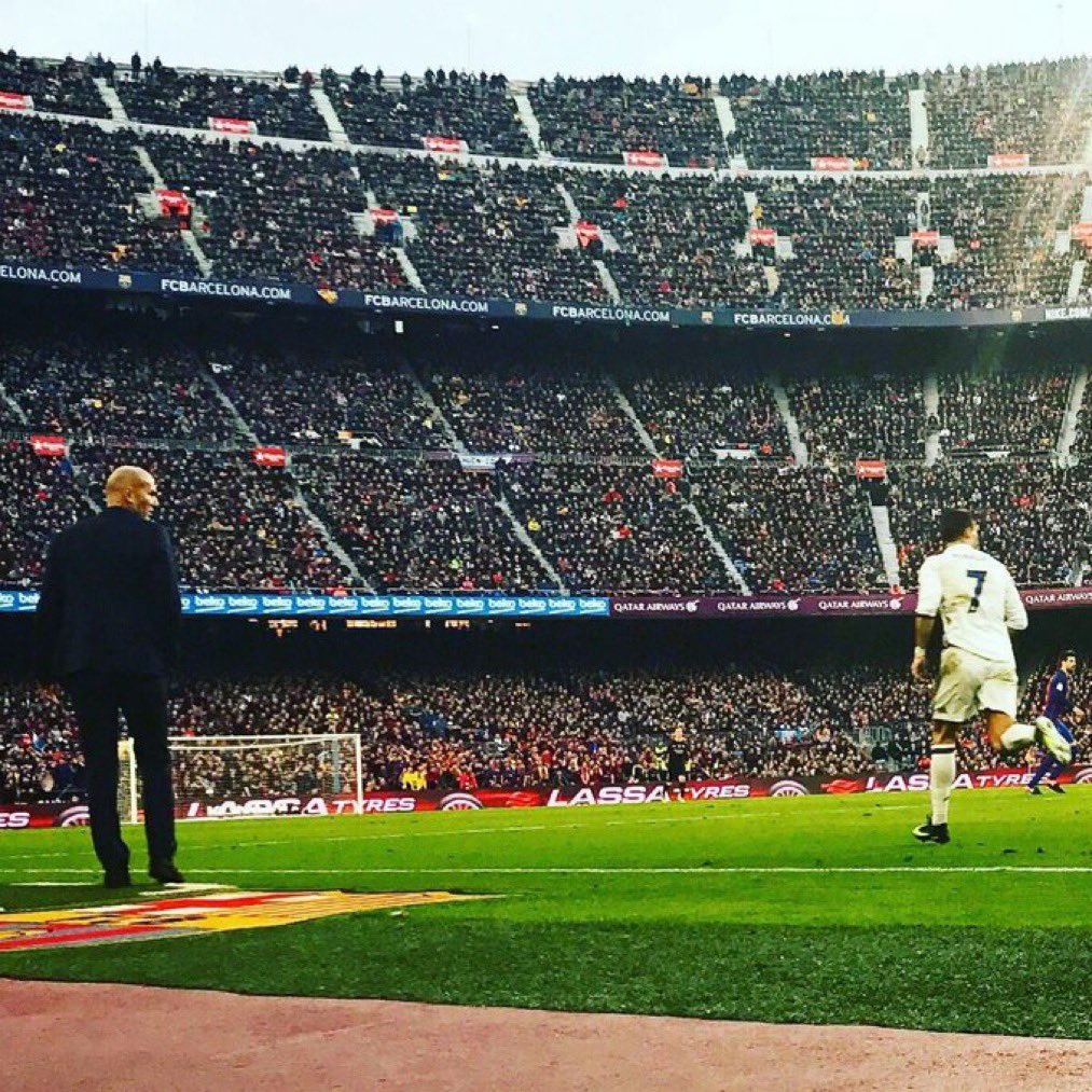 totalcristiano's tweet photo. Zinedine Zidane has NEVER lost at the Camp Nou as a manager. https://t.co/TCGuR9ya80