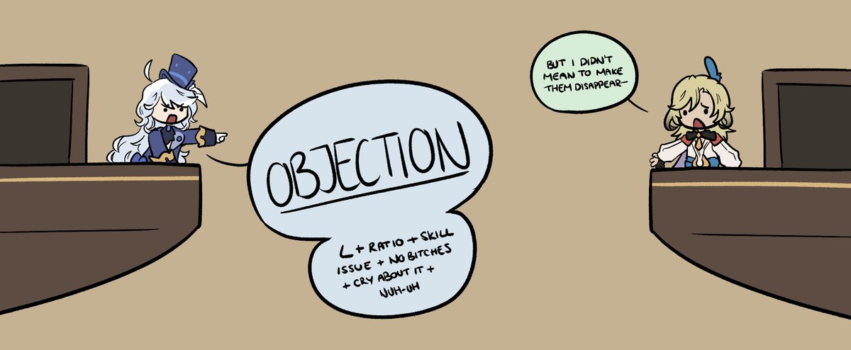 on trial...

#GenshinImpact #Genshin #Focalors #Furina #Kaveh