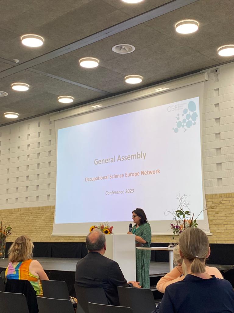 Dr. Margarita Mondaca, chair of OSE, presented the General Assembly. 2 important announcements! We are looking for a university that  hosts the OSE Conference in 2025. We have also 1 position for elections in the OSE Board. If you are interested, please keep in touch!👏