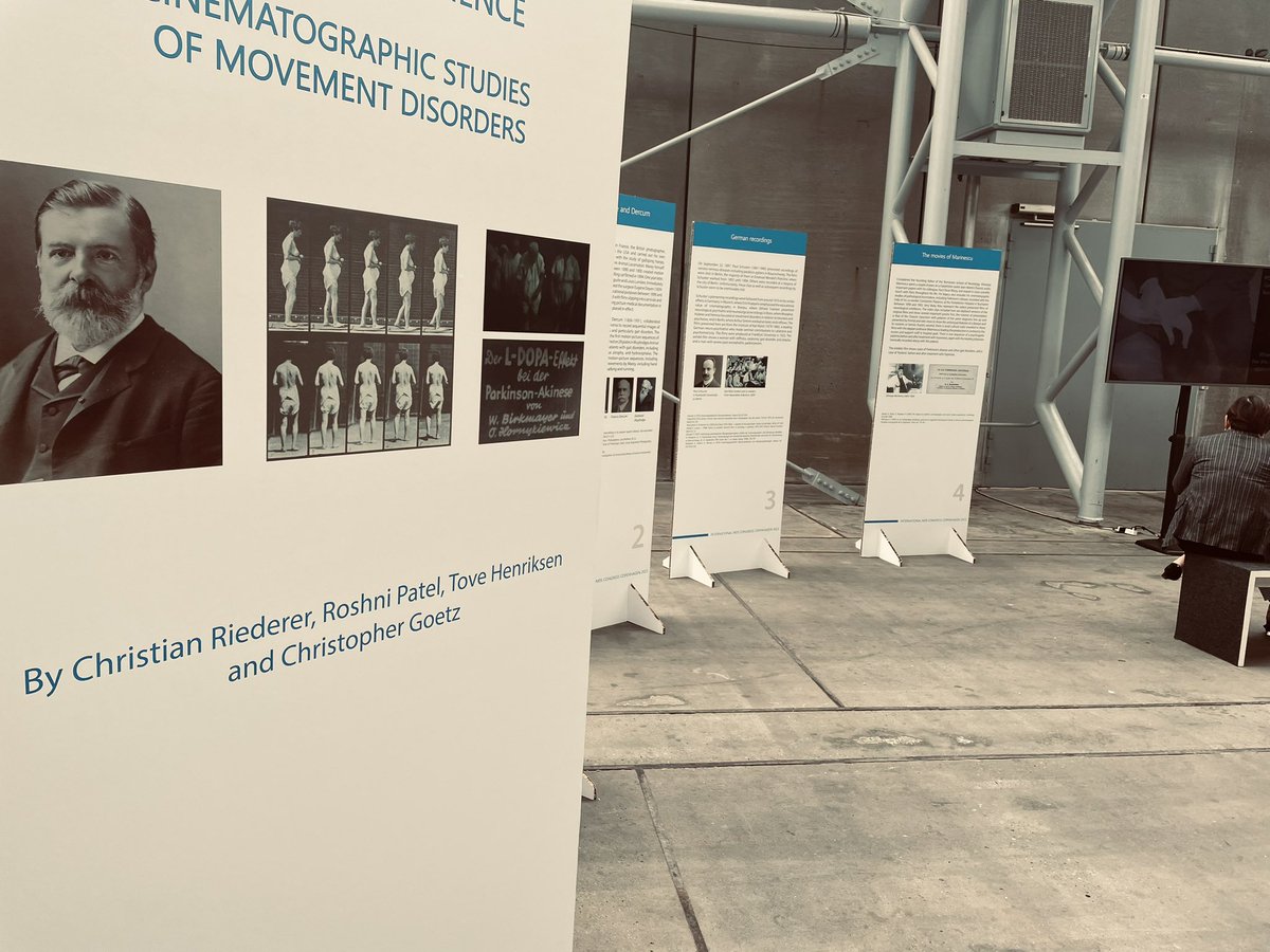 For those at #MDSCongress come check out our “Cinema & Science” exhibit. I worked with Dr. Goetz at @MovementRush & colleagues worldwide to put together an incredible reel of historical #movementdisorders videos