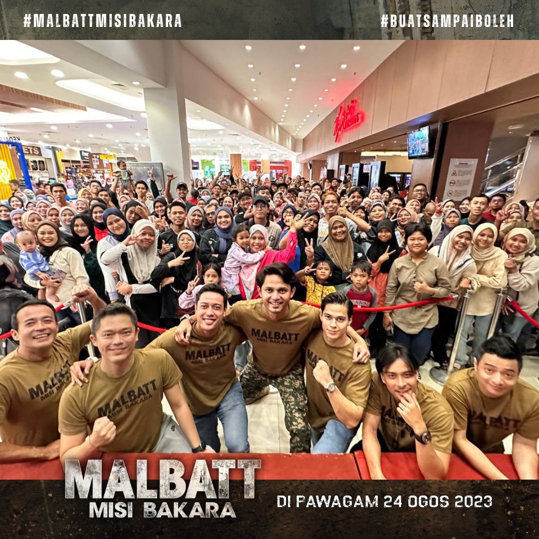 Sambutan orang Klang Valley memang mantap💥🔥 Tunggu apa lagi guys jom dapatkan tiket tengok MALBATT: Misi Bakara dalam IMAX atau 4DX di pawagam sekarang! 🫡

#MALBATTMisiBakara
#BuatSampaiBoleh

<a href="/act2pictures/">ACT 2 PICTURES</a> <a href="/AdrianTeh19/">Adrian Teh</a> <a href="/Bront_Palarae/">Bront Palarae</a> <a href="/adlinamanramlie/">AdlinAmanRamlie</a> <a href="/tonyeusoff/">tony eusoff</a> <a href="/Shaheizy_Sam/">Shaheizy Sam Samad</a>