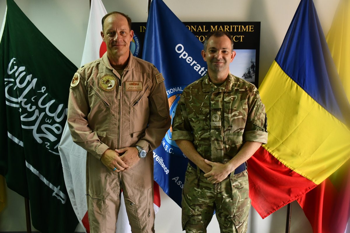 It was an honor hosting Rear Admiral Robert Nowakowski, the Vice Commander of U.S. Naval Forces Central Command/ U.S. 5th Fleet, to discuss the critical support and unique skill set that members of the U.S. Navy Reserve bring to the IMSC/ CTF Sentinel team.