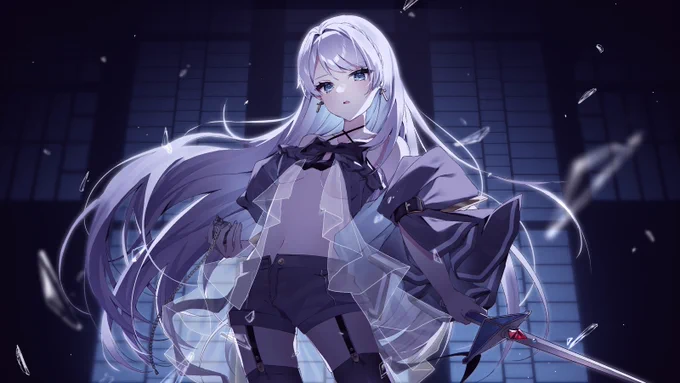 CS4Wさんの楽曲《EX-ris》のキャラクターイラストを担当しました!バチバチにカッコいい音ゲー曲です!!前編にあたるCX-ronosとあわせてぜひ聴いてみてください  