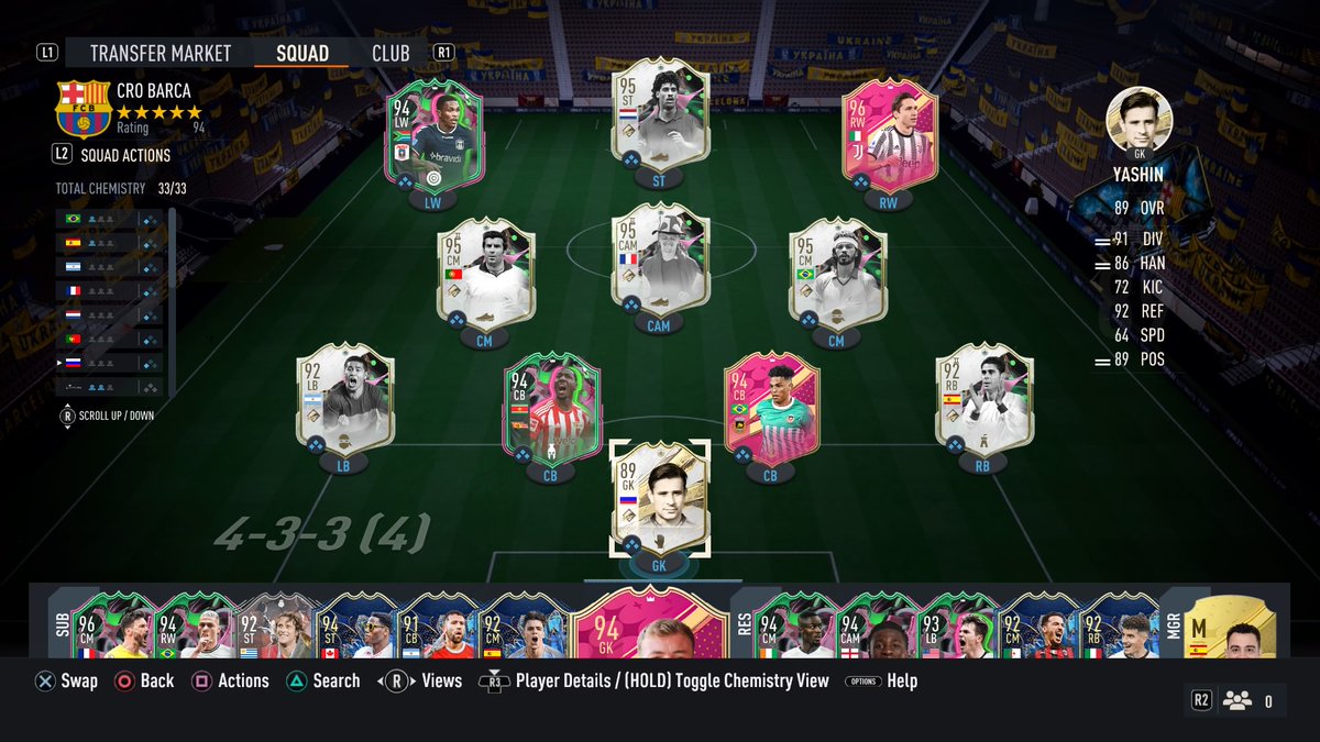 kr_radeljic's tweet photo. LW: LINKS 🇿🇦
ST: RIJKAARD 🇳🇱
RW: CHIESA 🇮🇹
CM: LUÍS FIGO 🇵🇹
CAM: PETIT 🇨🇵
CM: SÓCRATES 🇧🇷
LB: RIQUELME 🇦🇷
CB: BECKER 🇸🇷
CB: ADERLLAN SANTOS 🇧🇷
RB: FERNANDO HIERRO 🇪🇦
GK: LEV YASHIN 🇷🇺
#TwitterX #FIFA23 #FIFAFUT #Croatia #Barça https://t.co/y7O4jy2Bmm