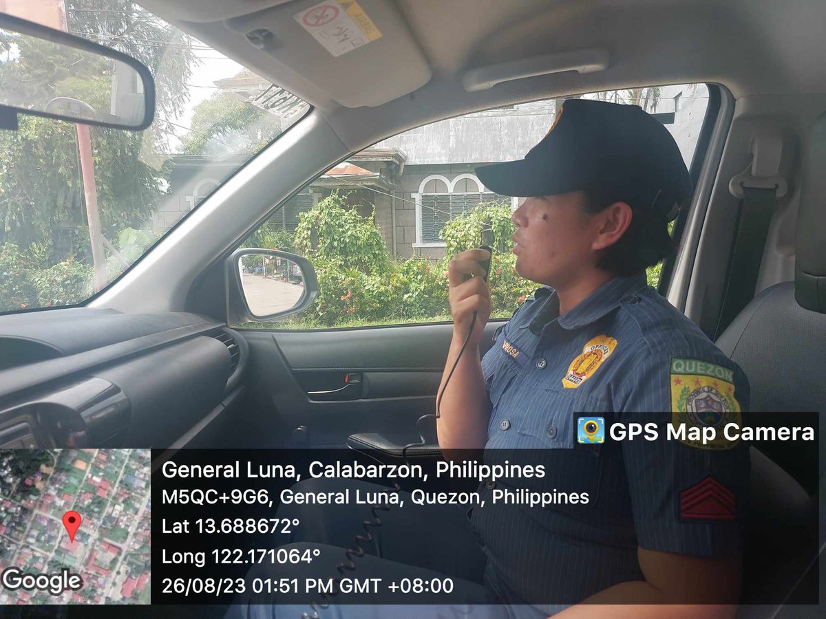 generalluna_mps's tweet photo. On August 26, 2023 at about 1:51 PM onwards, personnel of General Luna MPS led by PSSG Joanna C Daprosa, CAD PNCO conducts OPLAN BANDILYO around Poblacion and high risk areas regarding Tropical Cyclone Goring in order to prevent or attain zero casualty. https://t.co/vXTyuMz2hI