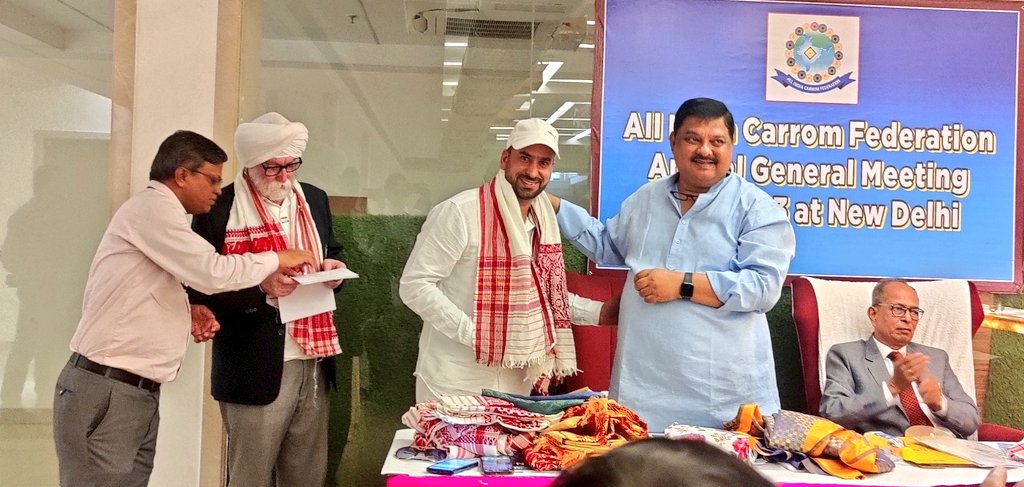 jkcarrom's tweet photo. AGM  &amp; Election of All the All India Carrom Federation @IndianCarrom held at New Delhi.

Adil Rashid Shah was elected as Joint Secretary North of the AICF.

@OfficeOfLGJandK
@YASMinistry
@IndiaSports
@dgyssjk
@JKSportsCouncil 
@SarmadHafeez3
@nuzhatjehangir
@RadioChinar https://t.co/GtMYtWduUF