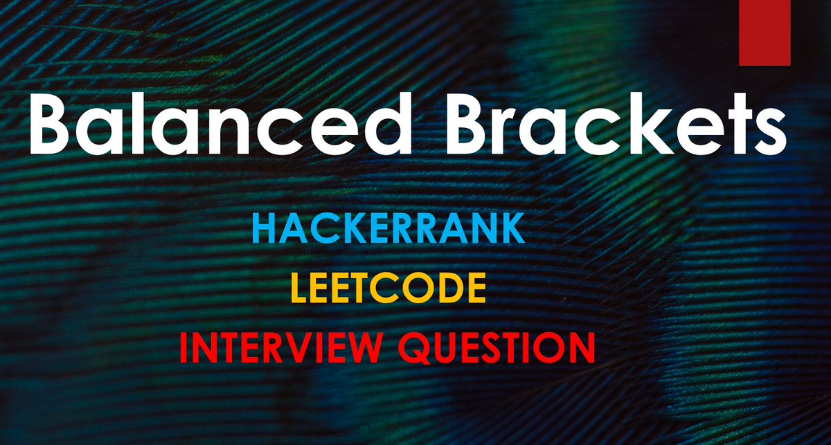 CodingHelpLine's tweet image. C++ Checking Balanced Brackets Tutorial – Interview Questions
#interviewquestions
#c++programming 
#hackerrank 
#leetcode 
#learning 
#100daysofcoding 
#tutorials 
#codinghelplinetutorials 
codinghelpline.org/checking-balan…