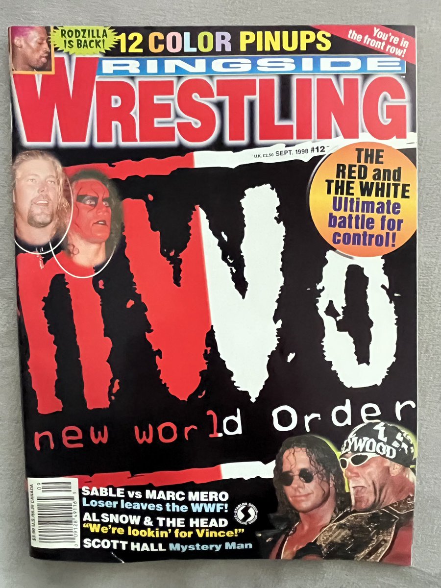 Get this classic back issue of Ringside Wrestling from 1998 and much more. Website in bio. #wrestling #wwe #wcw #aew #wwf #vintage #wrestlingmagazines #oldschoolwrestling #oldschoolwrestlingmagazines #ringsidewrestling 90swrestling #nwo4life🤘 #nwo