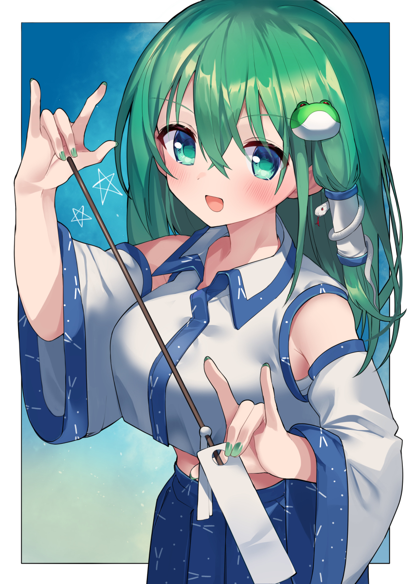 東方「【再掲】東風谷早苗(東方project) 」|新KOBEのイラスト