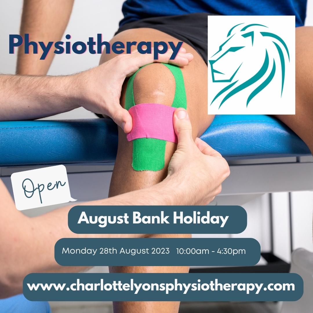 CLyonsPhysio's tweet image. We are open on Monday 28th August 2023. Charlotte Lyons Physiotherapy is located at Craven House, Water Lane, Leighton Buzzard, LU7 1FA.
To book online visit charlottelyonsphysiotherapy.com
#LeightonBuzzardLocal #woburn #heathandreach #houghtonregis #dunstable #leightonbuzzard #physio