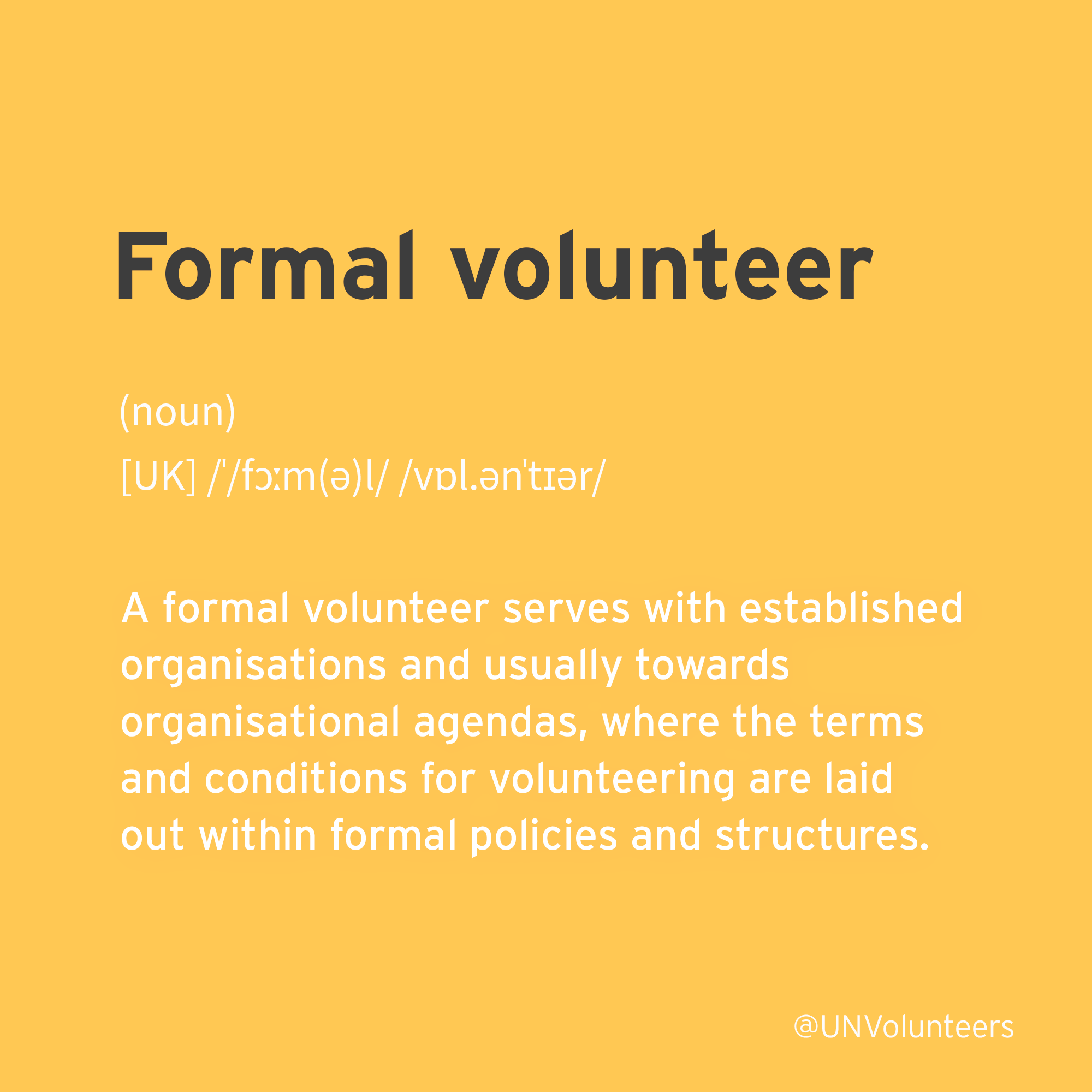 UN Volunteers on X: &ldquo;Do you know the difference between Formal and 