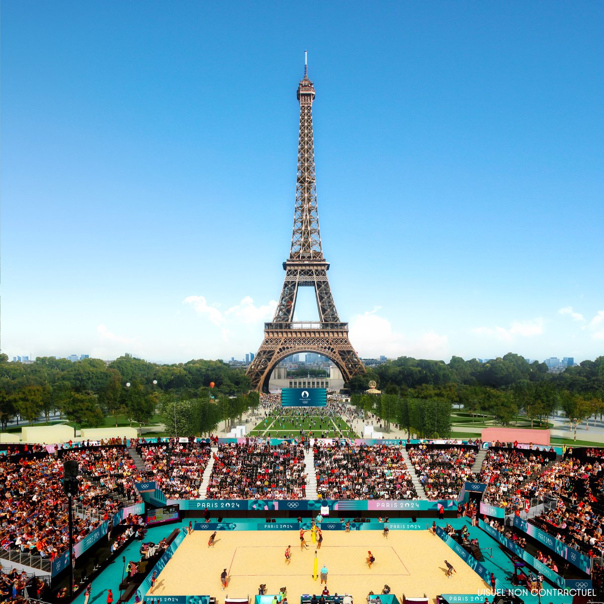 ONLY 3️⃣ 3️⃣ 3️⃣ DAYS TO GO! 😍 

#Paris2024 is getting closer! We can't wait to celebrate the #OlympicGames with this backdrop next year. 🇫🇷 

#RoadToParis2024 #Paris2024