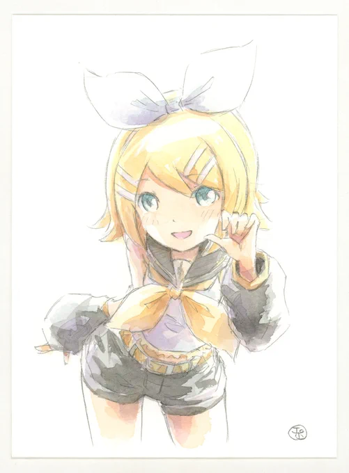 リンちゃん描きました!がお 