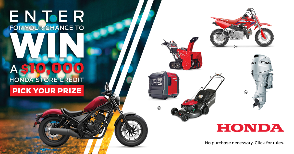 Click to Enter: hondapromotions.ca/?event=social