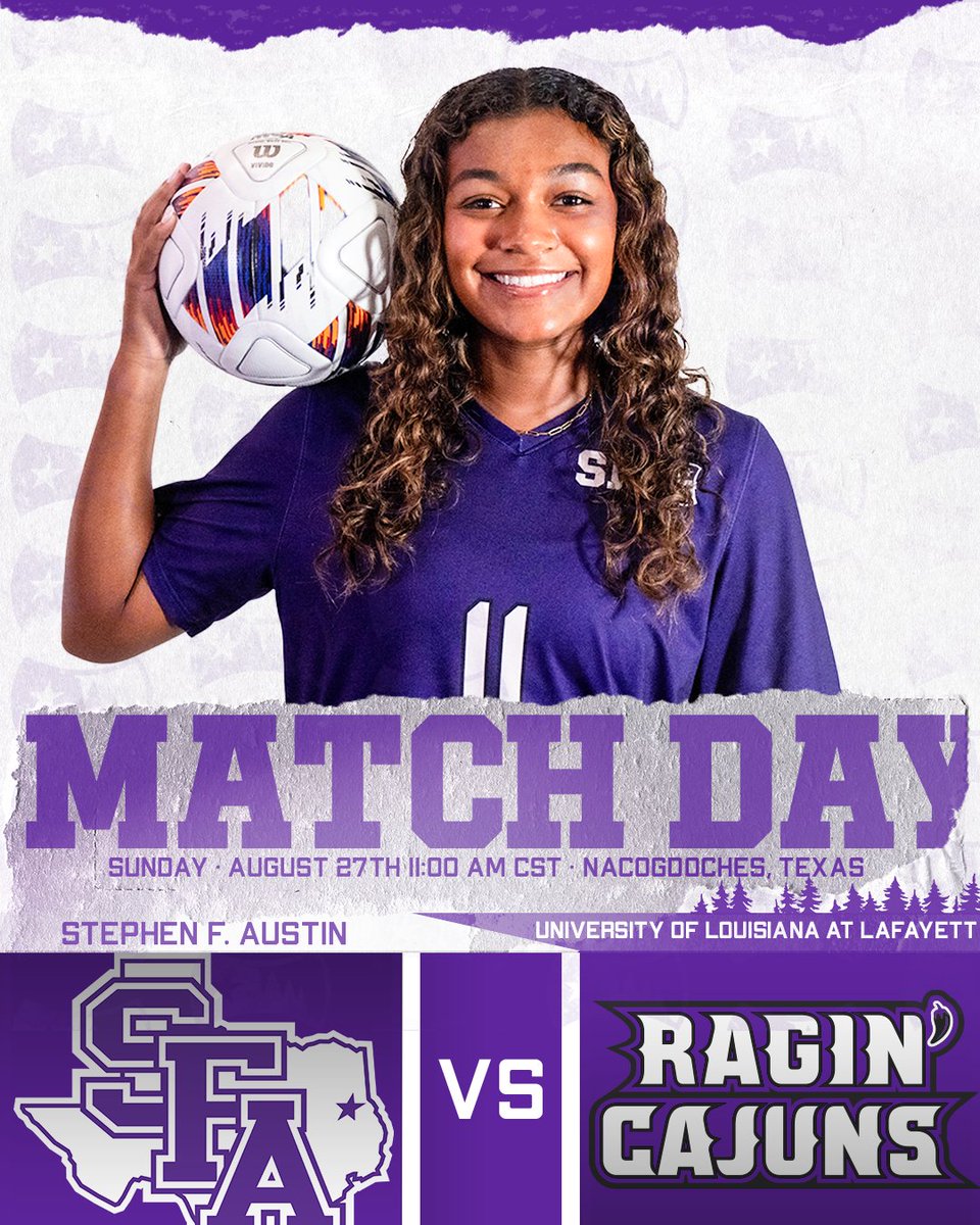 Spend your Sunday with us! 🪓

SFA Vs. UL. Lafayette
🪓 🆚 🌶️
⏰ : 11:00 AM
🎥 : bit.ly/3swxXzi
🎟️ : bit.ly/3P9mq1z
📊 : bit.ly/SFASoccerStats

#AxeEm x #RaiseTheAxe x #SetTheTone