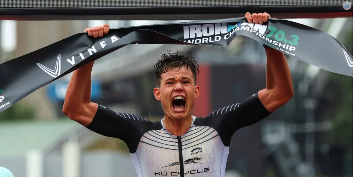 Historic day for #Germany after the 1997 (Thomas Hellriegel, Lothar Leder, Jürgen Zäck) and 2016 (Jan Frodeno, Sebastian Kienle, Patrick Lange) IRONMAN Hawaii podium sweeps by : Gold, Silver, Bronze during IRONMAN 70.3 in Lahti, Finland for Rico Bogen, Frederic Funk, Jan