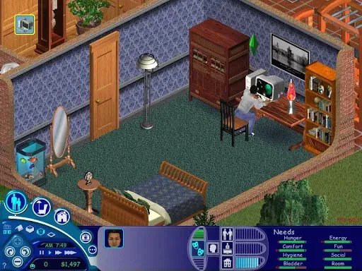 RetroTechDreams's tweet photo. The Sims 1 (2000) https://t.co/PYsMlBWf1a