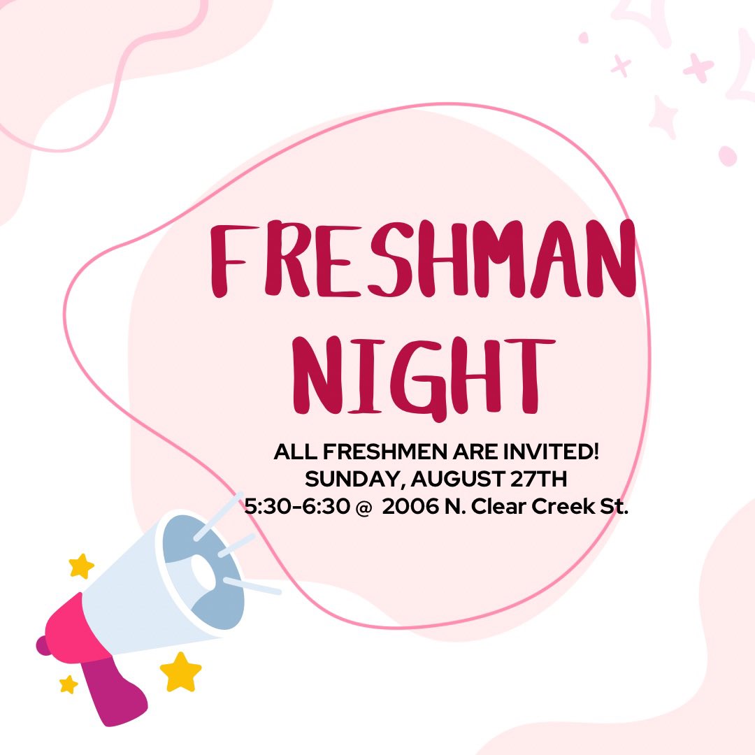 CALLING ALL FRESHMAN!!! Tonight is for YOU! Come get a taste of what YL is all about tonight at our NEW club location for this semester!! There will be cool raffle prizes so you don’t want to miss it 🤩 We can’t wait to see you there! #andoveryounglife #bestnightofyourweek