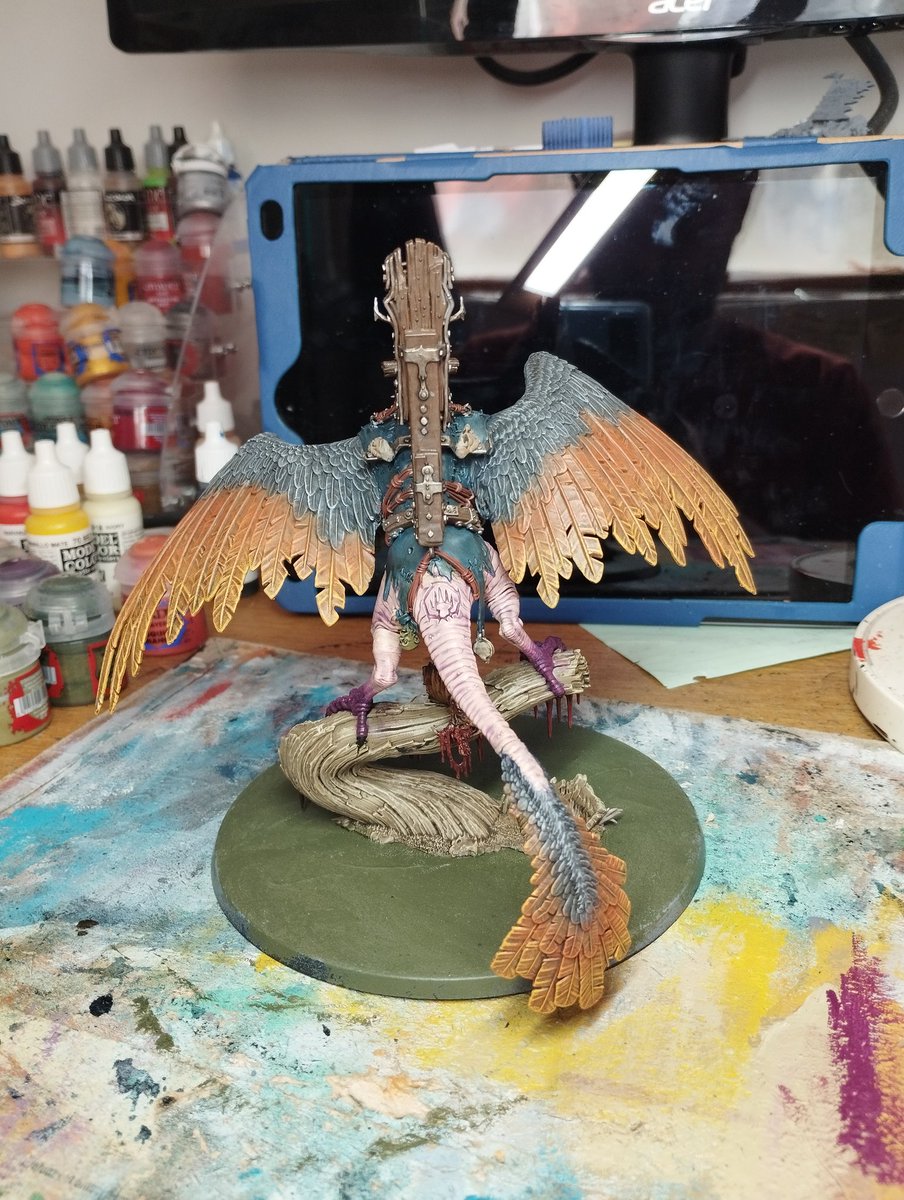 First hobby in a while, wip on Big Bird