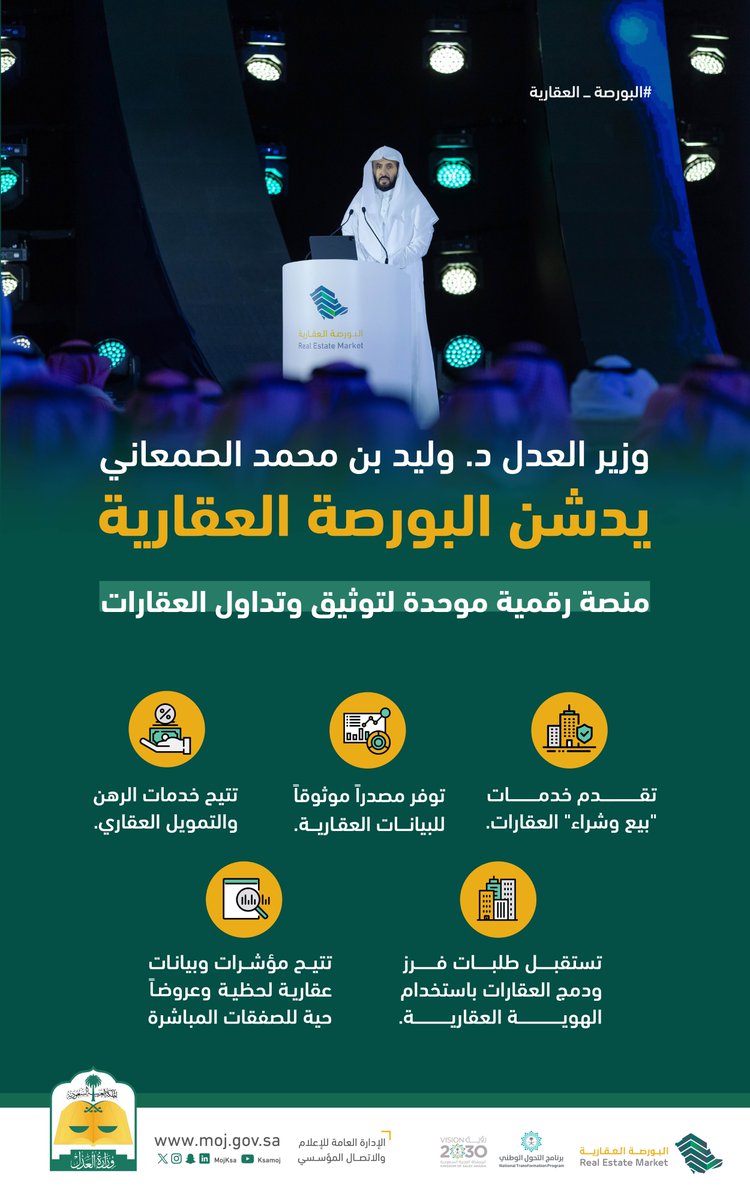 MojKsa's tweet photo. تعرّف على أبرز مزايا وخدمات #البورصة_العقارية https://t.co/7Xn34VTMe8
#تداول_بموثوقية https://t.co/DjIzOZ6ngo