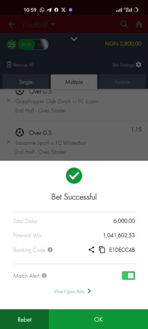 25 events, A goal in the second half is all I ask for, English teams, Deliver the corner as well as Feyenoord.

Code 👉🏾 E1DECC4B

Greenluck to Us 🙏🏾🍀@Kingkuti_  @Loudpunter @LouieDi13 @DESOJI_YL
 @Emmanuel_Tips
 @ConvertsB @clarkwhitesiver
 @_spiriituaL @TalentedFBG
@Ekitipikin