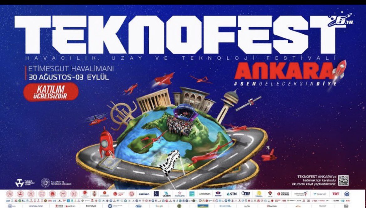 hakanhanozcan's tweet photo. Yerli ve milli savunmanın gücünü tasarlayan cesur yetenekler  #TEKNOFEST2023 'te buluşuyor.

Seni de bu heyecana, bu gururu yaşamaya bekliyoruz.

🗓️ 30 Ağustos - 3 Eylül
📍 Ankara, Etimesgut Havalimanı https://t.co/NpgEpsTESo