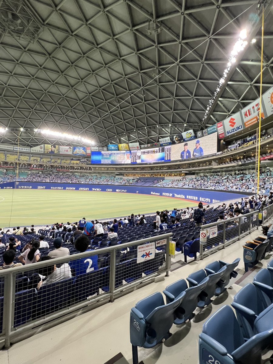 dragons110318's tweet photo. 久々の現地がこの試合になるとは…笑 https://t.co/frkXQlN6Is