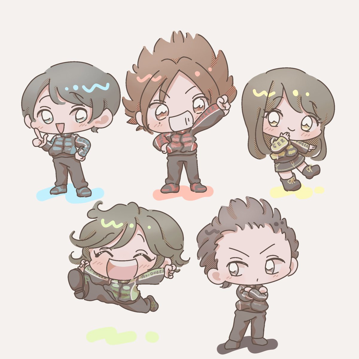 あと…もそもそ描いてたけど載せそびれてた絵と再掲もしよう…!城範人くん(緑)が好きなのでまぁまぁ偏ってます…🥹

1/3 