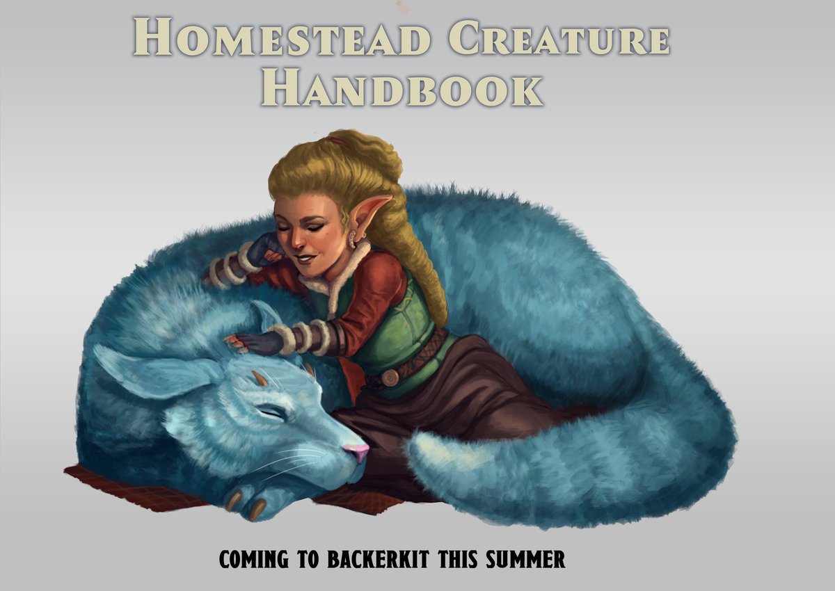Hey! Its my BIRTHDAY! 🎁💐
Please retweet n share my art and help spread the word of The Homestead Creature Handbook. 🦙