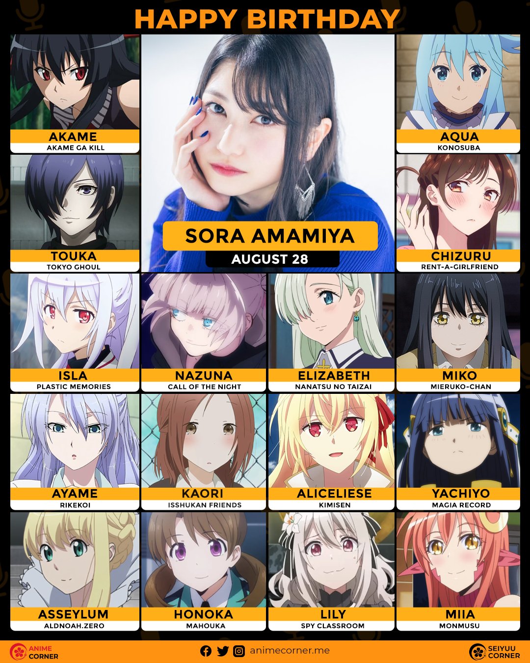 Keppeki Danshi! Aoyama-kun and Tokyo Ghoul:re 2nd Season - Anime Voice  Actor / Seiyuu Comparisons 