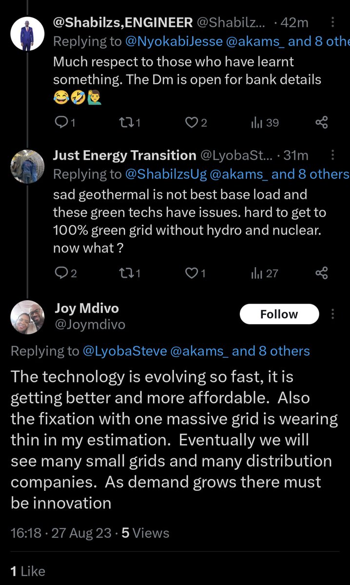 She was selected to chair the Board of Kenya power, not because she's competent but coz the Dad is a huge Evangelical preacher with a huge following. Now she's out here spewing garbage not knowing where LTWP is located nor who manages Turkwell Dam, plus her insane take on grid 🤦