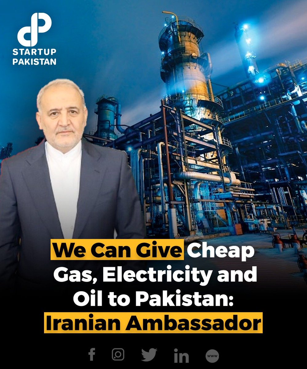 PakStartup's tweet image. Responding to an inquiry during a dinner, Ambassador Reza Amiri Moghadam disclosed that plans for direct flights between Iran and Pakistan's capitals are underway.