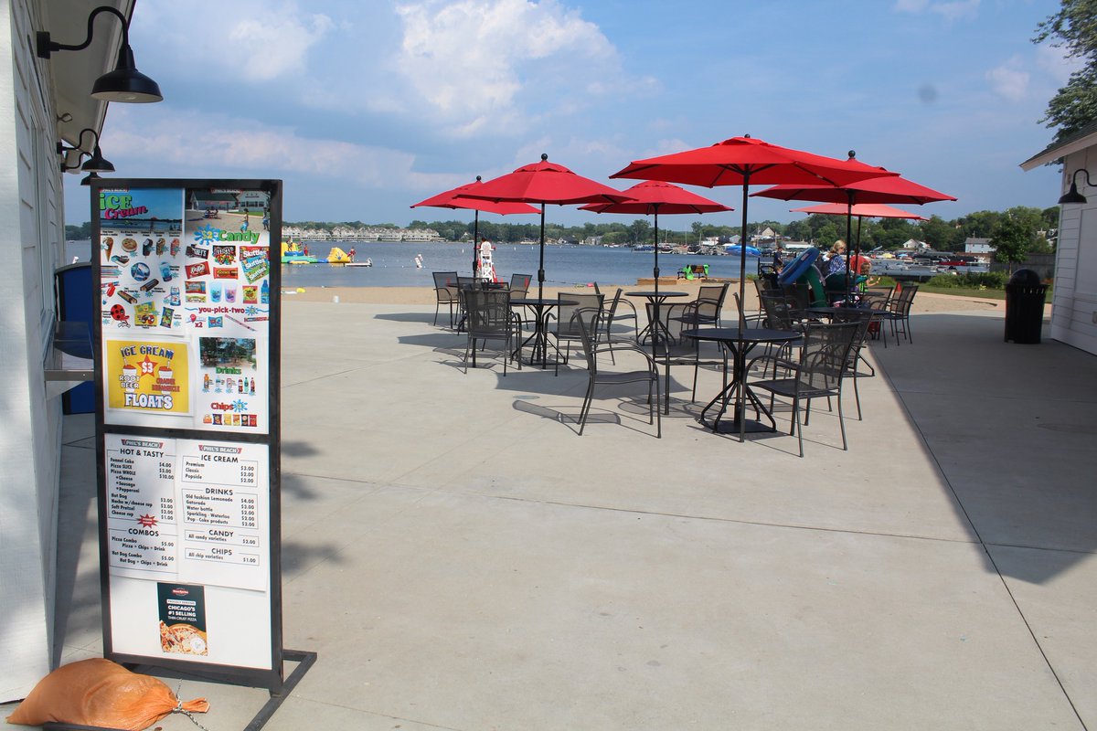 SUNDAY FUNDAY, August 27
Phil's Beach and the WIBIT (inflatable feature) OPEN TODAY!  12:00-5:00p.
Enjoy our splash pad, sand and water play, Baggo, concessions (check out the combo specials!), game tables, and MORE!