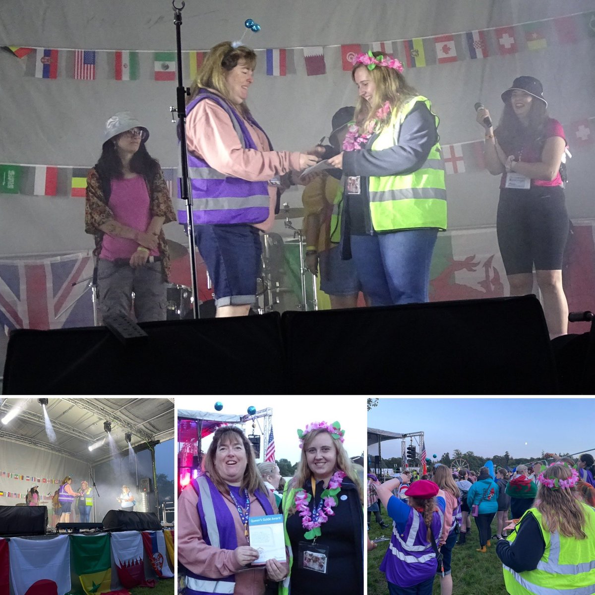 GuidingKentEast's tweet image. Last night Olivia was presented with her Queens Guide award, on stage at Wellies and Wristbands, Foxlease! Congratulations! 🎉🥳🎤🏕️

#girlguiding #queensguide #welliesandwristbands2023 #foxlease