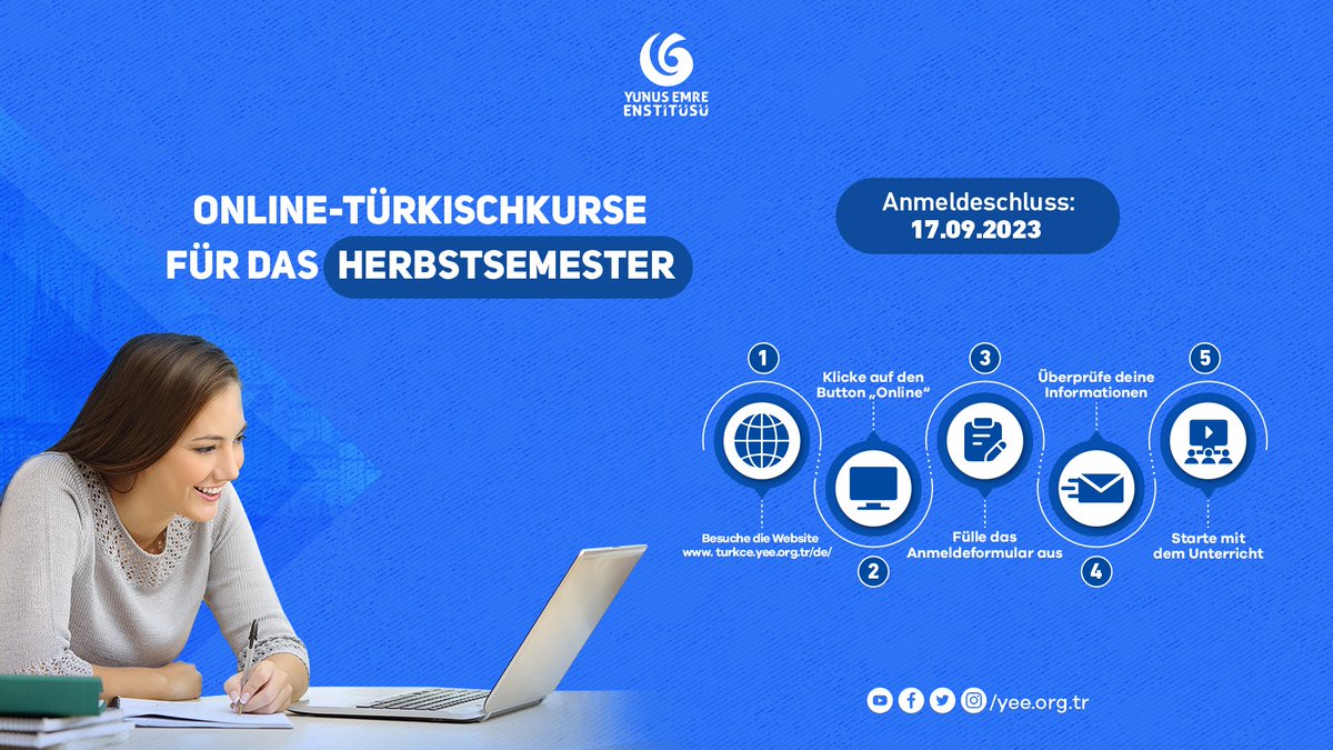 yeeorgtr's tweet photo. Güz Dönemi Çevrim İçi Türkçe Kurslarımız Başlıyor! 📒

#birnedenivar
#TürkçeBirleştirir https://t.co/zDrvtlrjPp