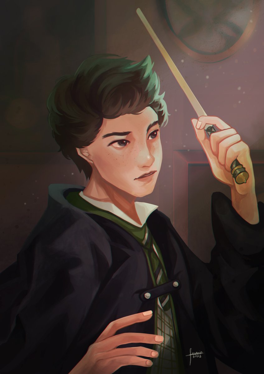 「A quick Sebastian Sallow #HogwartsLegacy」|Funrin 🌻のイラスト