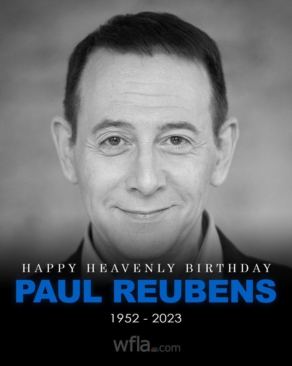 HAPPY HEAVENLY BIRTHDAY: Today would have been comedian Paul Reubens' 71st birthday. He was best known for his role as Pee Wee Herman. bit.ly/4391VXz