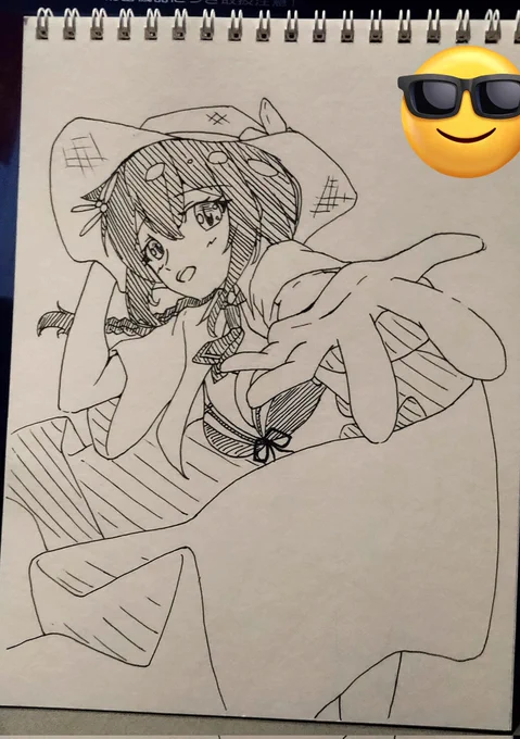 フォロワーのスケブに時雨描いてた 