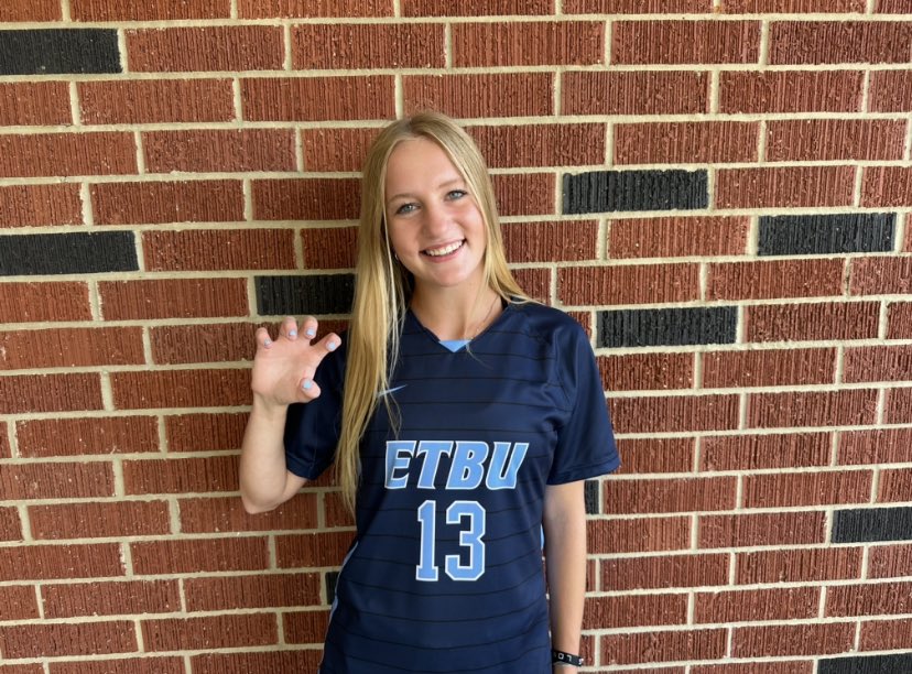 I am so beyond excited and blessed to announce I have committed to continue my academic and soccer career at East Texas Baptist University! I want to thank God, my family, my teammates, and my coaches for being extremely supportive, I wouldn’t be here without y’all! GO TIGERS🐯
