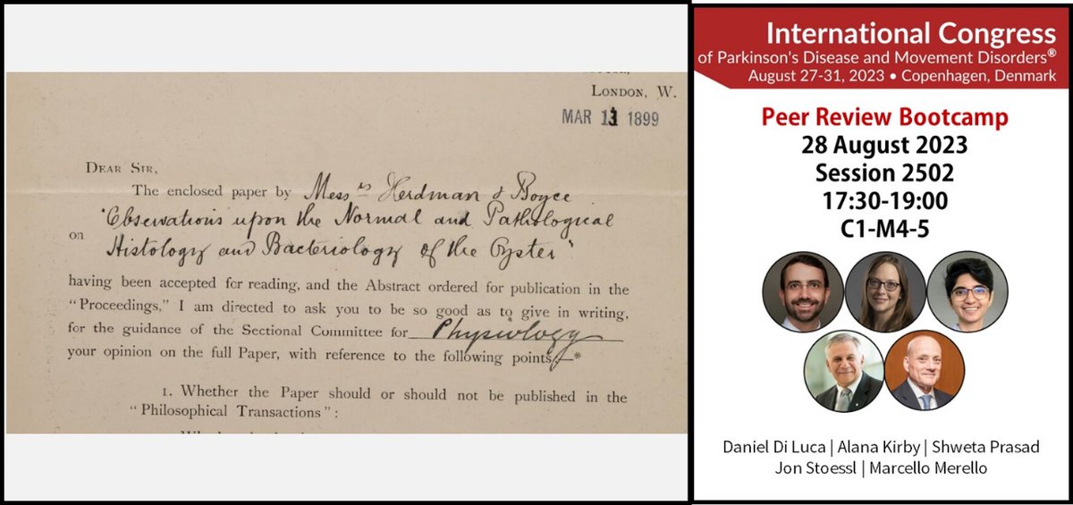 Curious about the origins of peer review? Want to know how things evolved over time? Come learn about peer review at the Peer Review Bootcamp #MDSCongress @movedisorder @dilucadaniel @mmerello @lockholm