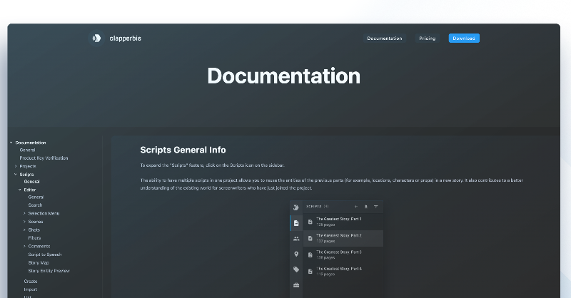 clapperbie's tweet photo. We're thrilled to unveil the official app documentation for all our amazing screenwriters out there! 🎬📚

#filmmakerlife #scriptwriters #screenwriter #screenwritingtips #filmschool #clapperbie #filmmakingtips