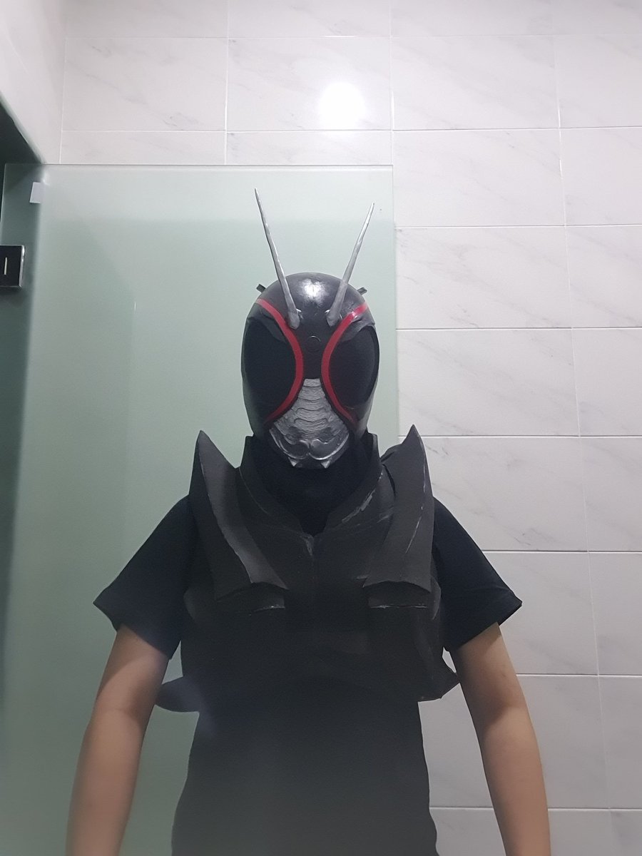 yaaamliwan's tweet photo. My black sun cosplay suit part 4 #仮面ライダー #仮面ライダーブラックサン https://t.co/vuBcJah5RL