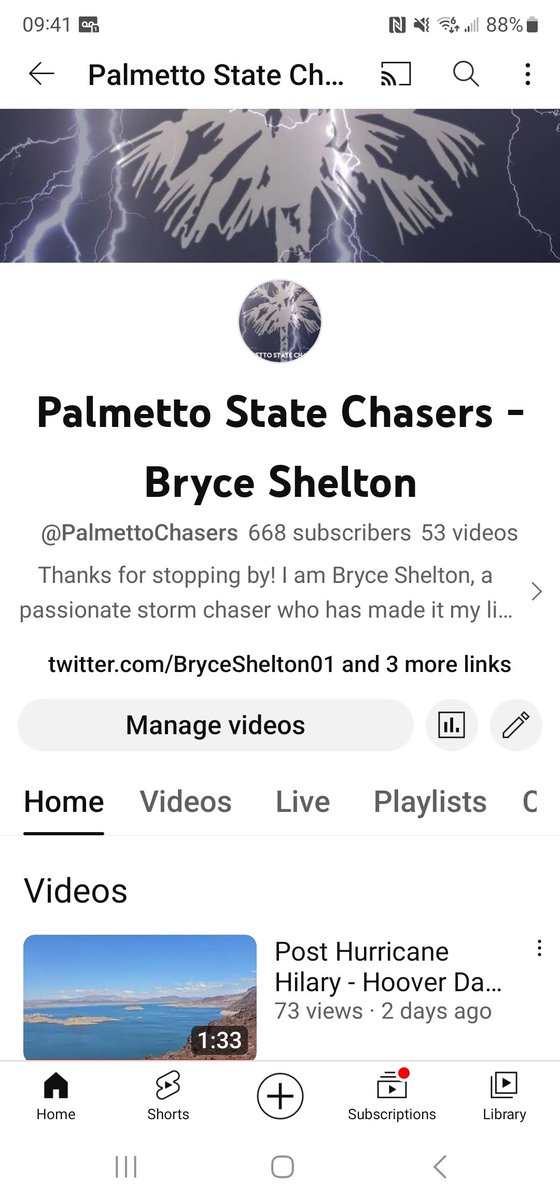 PalmettoChasers's tweet photo. Be sure to subscribe on YouTube! I will have the LIVESTREAM up while chasing future hurricane #Idalia in Florida! https://t.co/jsm4HHqNQB https://t.co/B3vJOhy4Tv