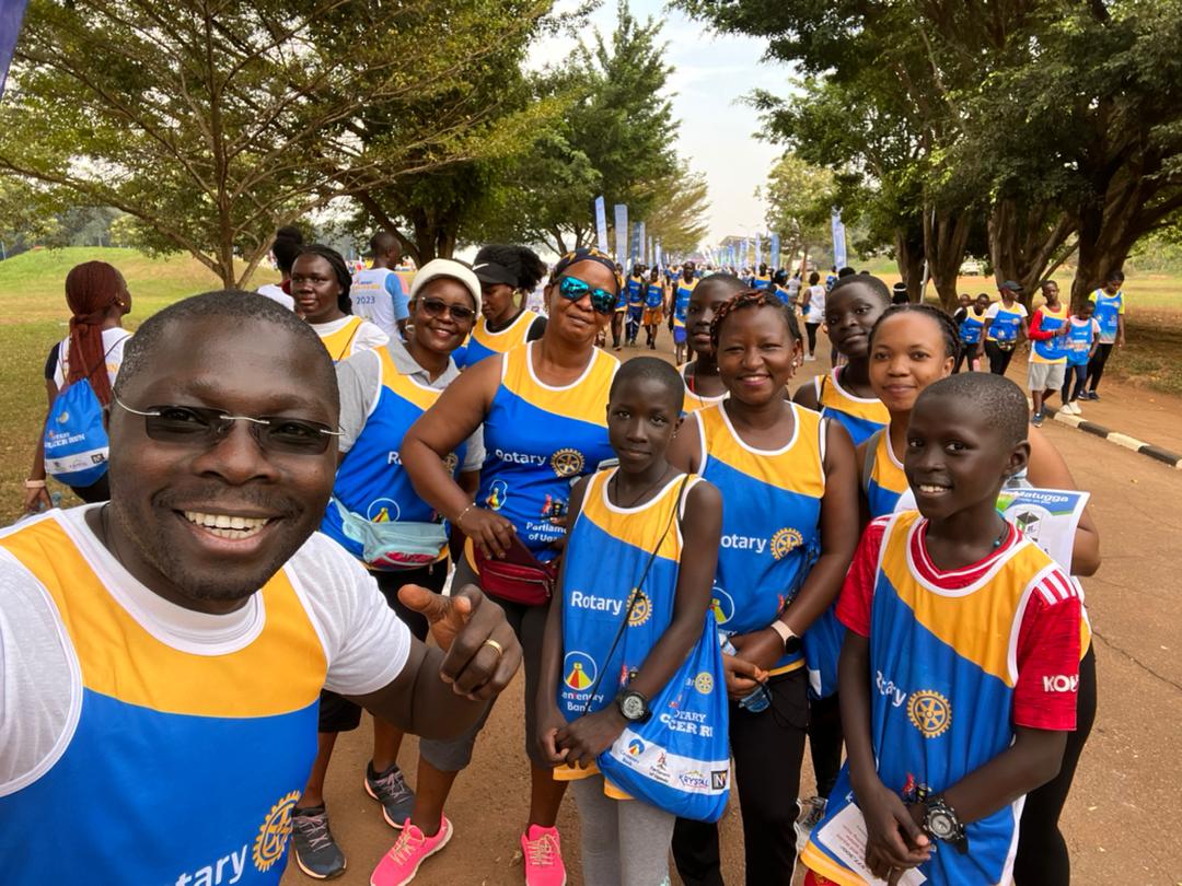 RcKisaasiKyanja's tweet image. Today, our HCP @Pamelanyaks led by example with a team of fellow Rotarians from the Club at the #RotaryCancerRun23. Participating in Rotary activities by all means is in our DNA. #CreatingHopeInTheworld through participating in such selfless engagements is our forte.
