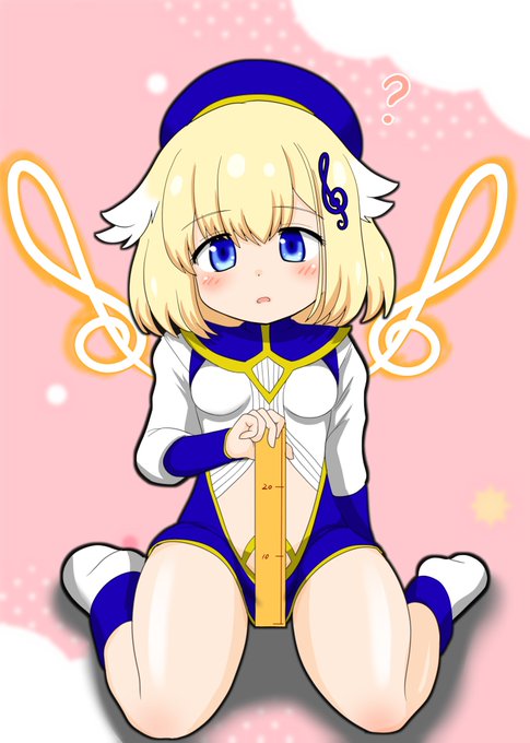 ブラスちゃんに物差持たせただけの落書き