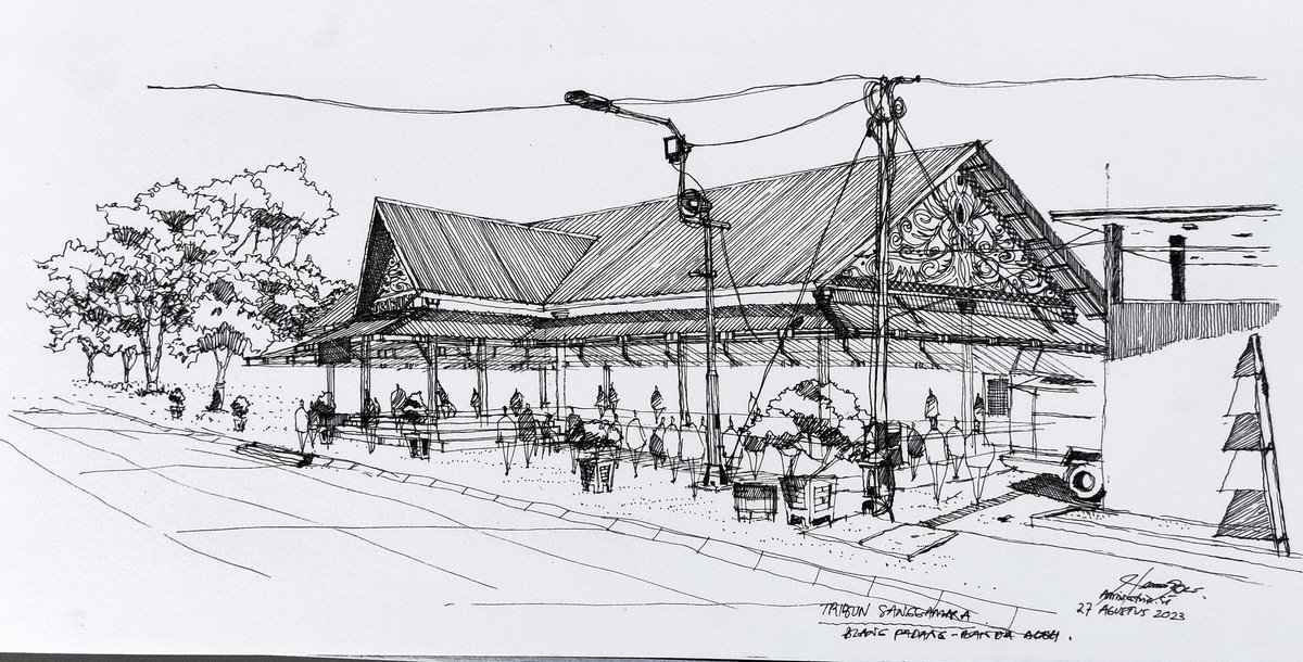 AmriSketsa's tweet photo. Live Sketch dan masih 70% .. 
Blang Padang - Banda Aceh
27/08/2023
Drawing Pen 0,1
@Koskahaceh 
@iloveaceh https://t.co/JEQgW1JDyg