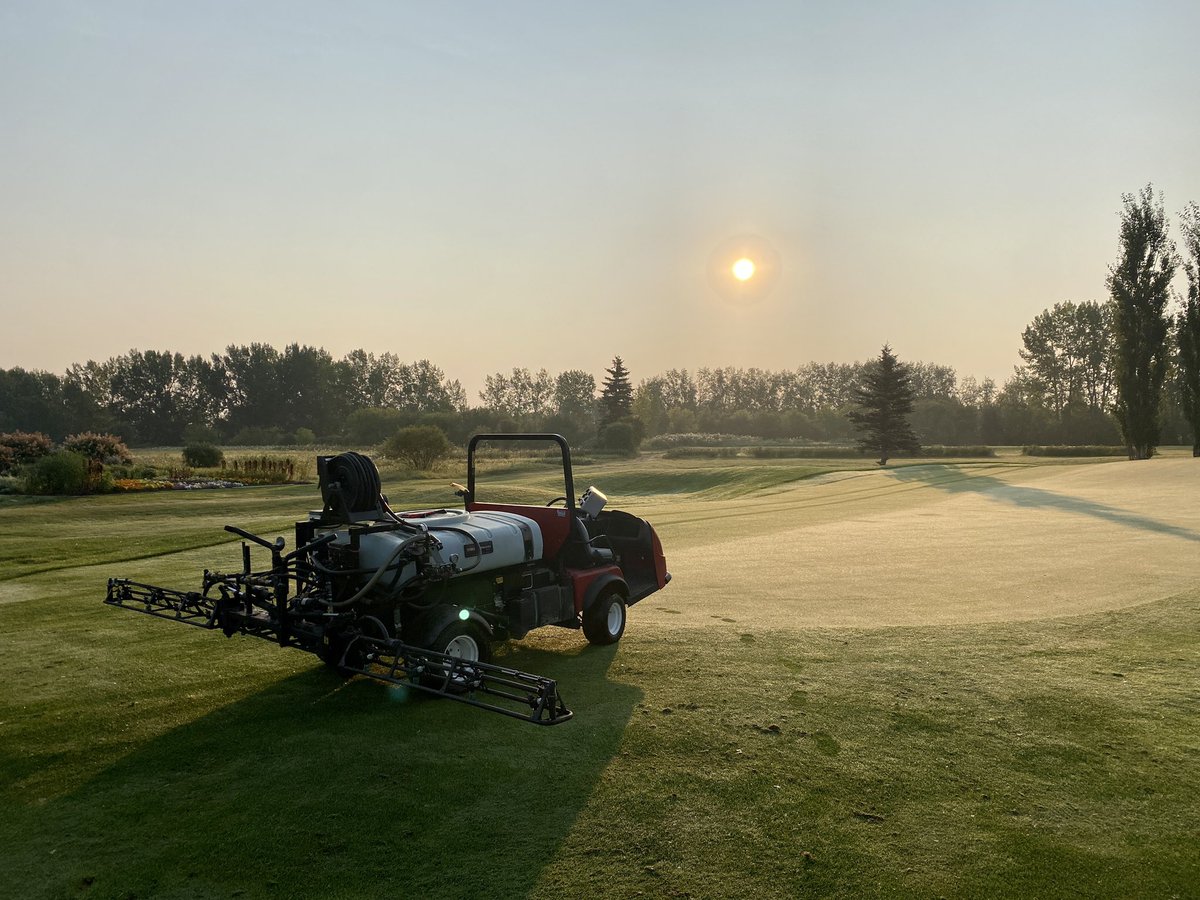 Beautiful morning to calibrate the new to us sprayer